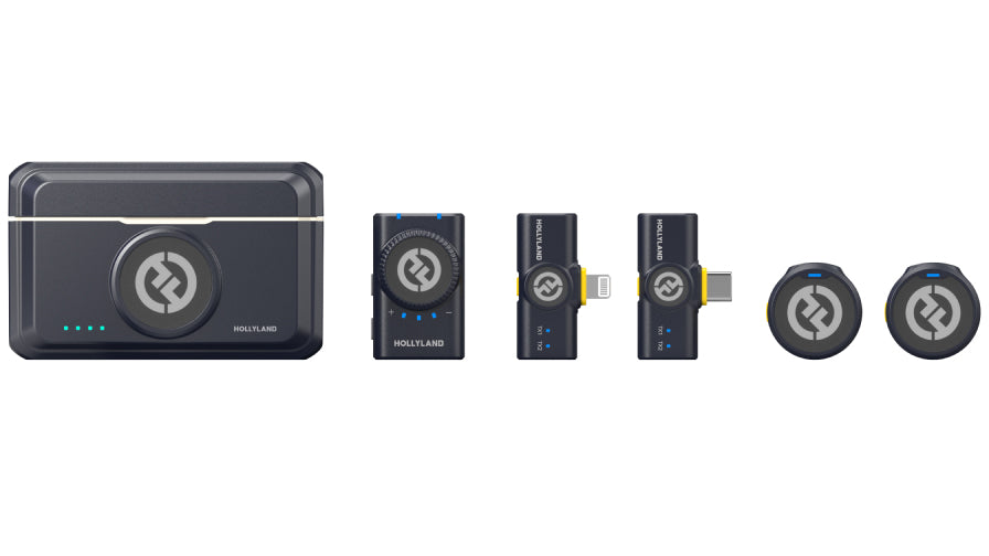 Hollyland LARK M2 DUO 2 Person Wireless Combo Microphone System (2.4 GHz, Shine Charcoal) Hollyland LARK M2 DUO 2 Person Wireless Combo Microphone System (2.4 GHz, Shine Charcoal)